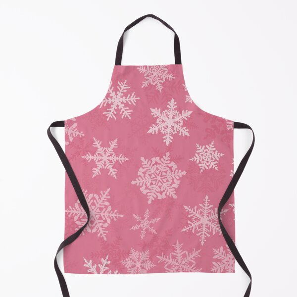 Item preview, Flakes Seamless Pattern - Pink Background with White Snow Flakes designed and sold by ImagesDesigns.