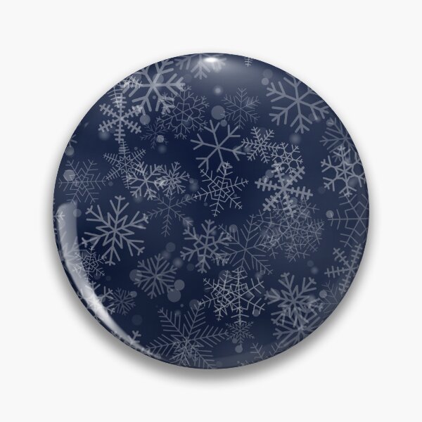 Item preview, Flakes Seamless Pattern - Blue Background with White Snow Flakes designed and sold by ImagesDesigns.
