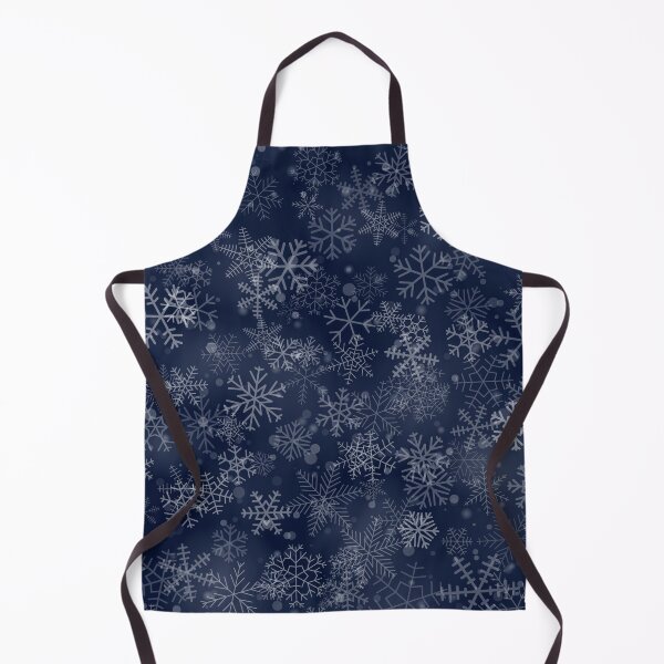 Item preview, Flakes Seamless Pattern - Blue Background with White Snow Flakes designed and sold by ImagesDesigns.