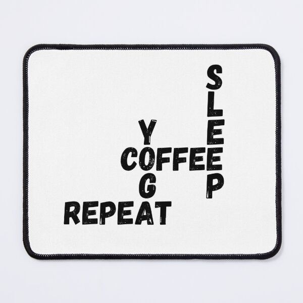 Item preview, Coffee Yoga Sleep Repeat, yoga gift designed and sold by shirtkosa.