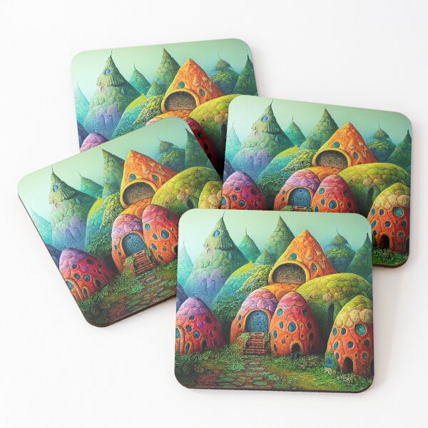 Item preview, Rainbow Colored Faerie Dwellings designed and sold by fairytailsaiart.