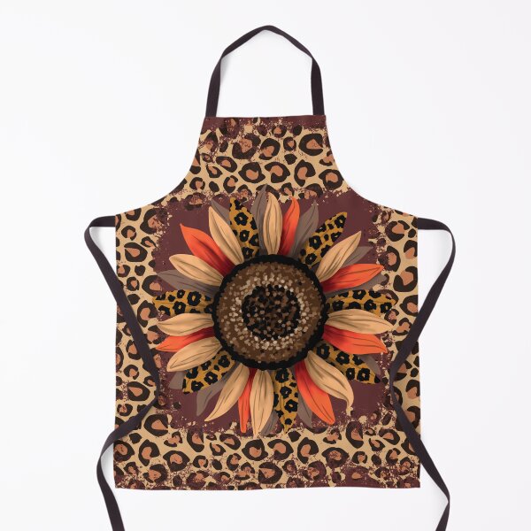 Item preview, Big Fall Flower with Leopard Print Frame designed and sold by LanaDevon.