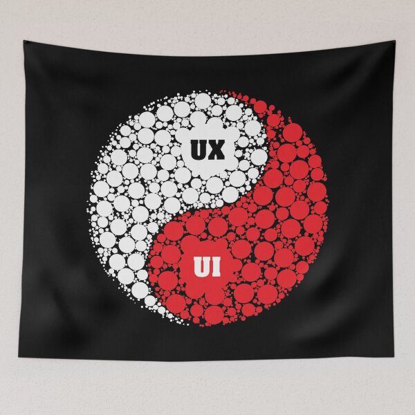 Item preview, Balance Yin Yang UX/UI Designer Shirt designed and sold by knapst.