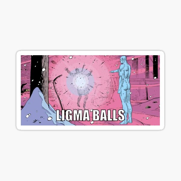 Dr Manhattan Ligma Balls Watchmen Meme Sticker for Sale by UnicornSithLord