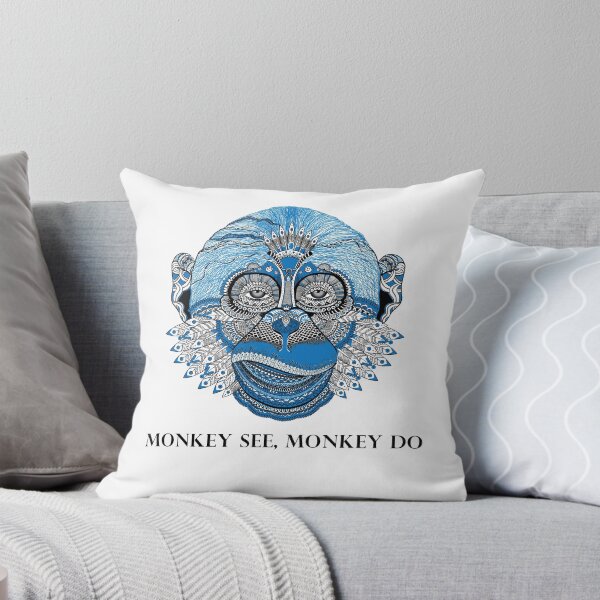 Item preview, Blue Monkey illustration designed and sold by MNA-Art.