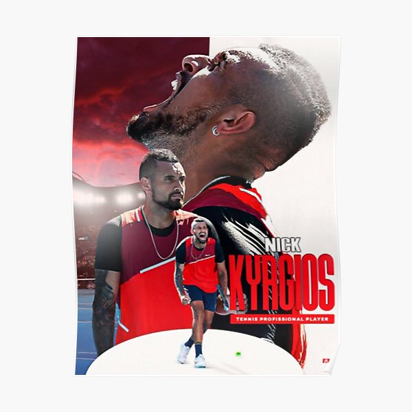 " nick kyrgios" Poster for Sale by byDYLA | Redbubble