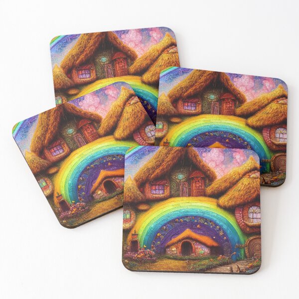 Item preview, Faerie Home With Rainbow Roof designed and sold by fairytailsaiart.