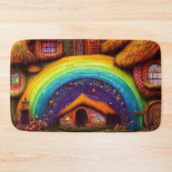 Item preview, Faerie Home With Rainbow Roof designed and sold by fairytailsaiart.
