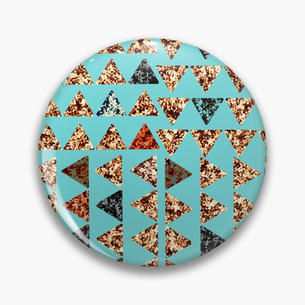 Item preview, Marbled triangles on blue background  designed and sold by LynseysArtShop.
