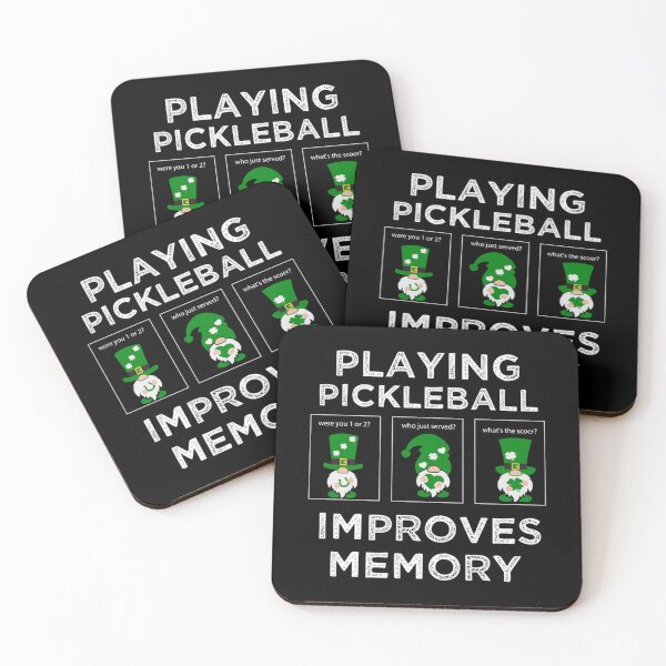 Item preview, Gnomes Playing Pickleball Improves memory st patricks day   designed and sold by dianhajime.