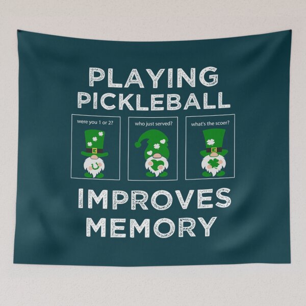 Item preview, Gnomes Playing Pickleball Improves memory st patricks day   designed and sold by dianhajime.