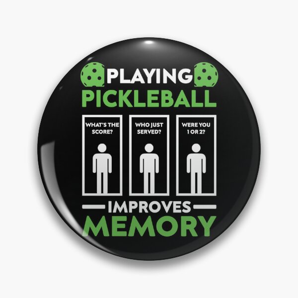 Item preview, Pickleball Player Playing Pickleball Improves Memory of Pickleball Gift Live Laugh And Play Pick designed and sold by dianhajime.