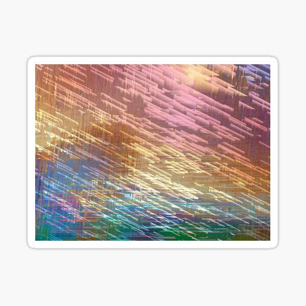 Summertime Glitch Sticker