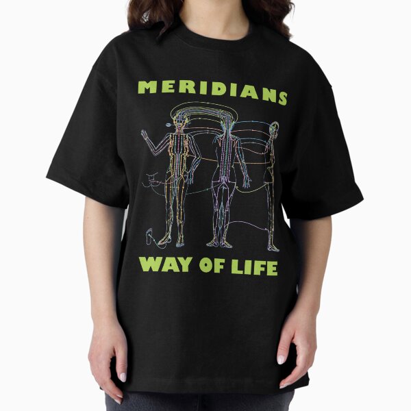 Meridians of the body : meridian chart, 14 meridians of chinese medicine gifts T-shirt oversize
