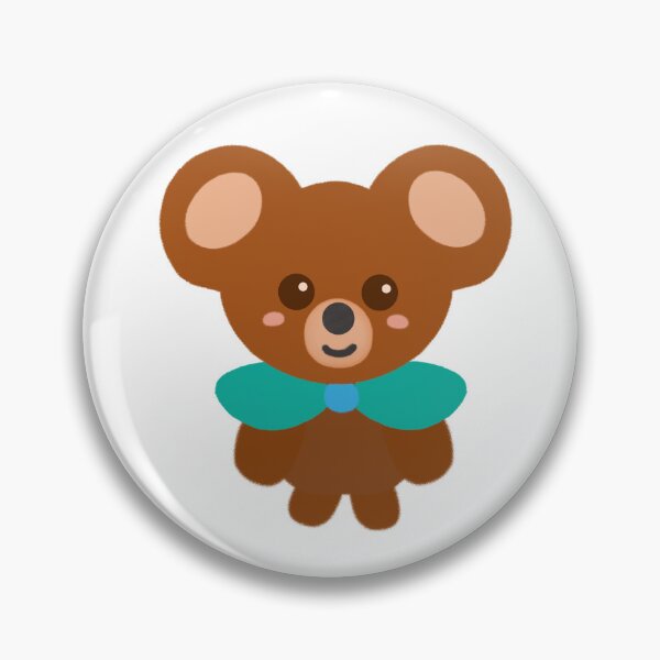 Item preview, Little Brown Bear with Turquoise Cape designed and sold by MILdecals.