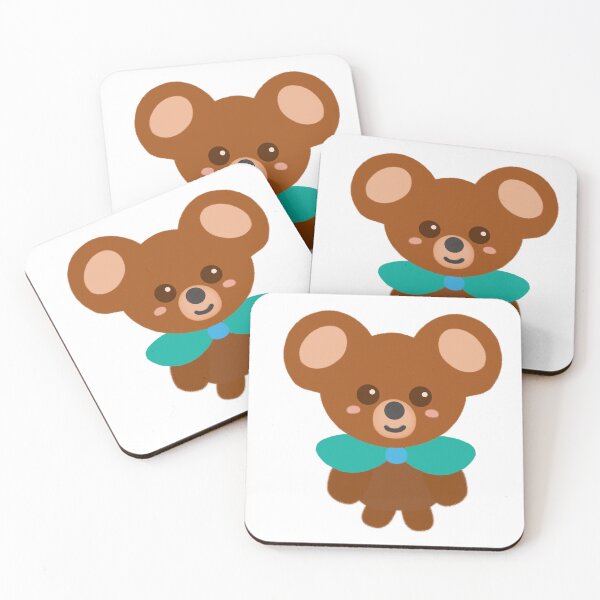 Item preview, Little Brown Bear with Turquoise Cape designed and sold by MILdecals.
