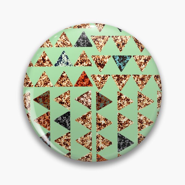 Item preview, Marbled triangles on green  background  designed and sold by LynseysArtShop.