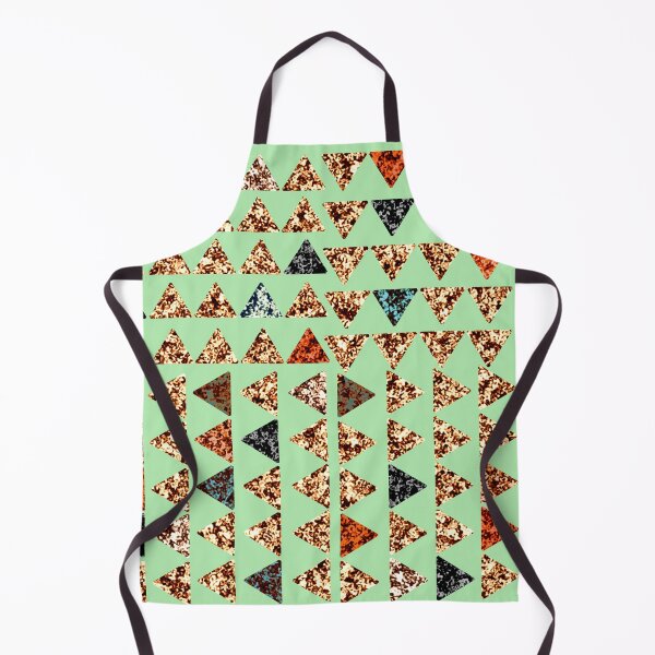 Item preview, Marbled triangles on green background designed and sold by LynseysArtShop.