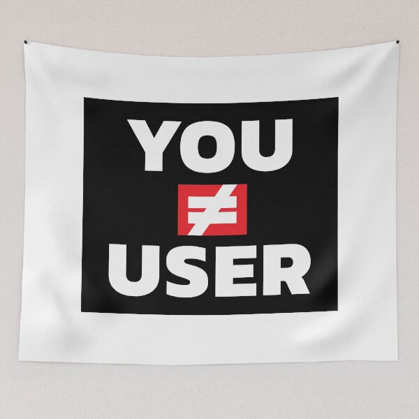 Item preview, You Are Not The User UX/UI Designer designed and sold by knapst.