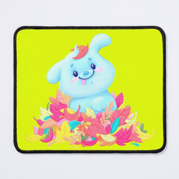 Item preview, A little funny puppy in a colorful pile of leaves designed and sold by artmeyer.