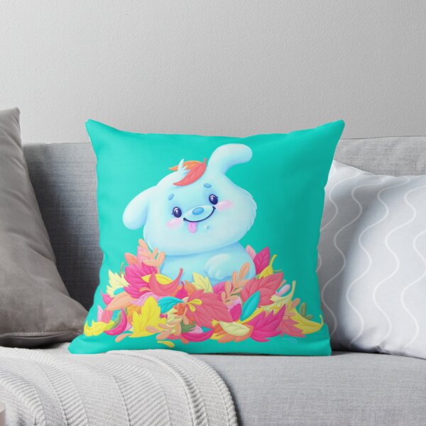 Item preview, A little funny puppy in a colorful pile of leaves designed and sold by artmeyer.