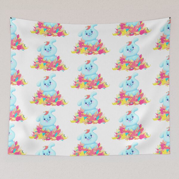 Item preview, A little funny puppy in a colorful pile of leaves designed and sold by artmeyer.