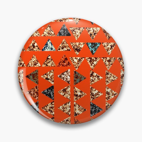 Item preview,  Marbled triangles on orange /red background  designed and sold by LynseysArtShop.