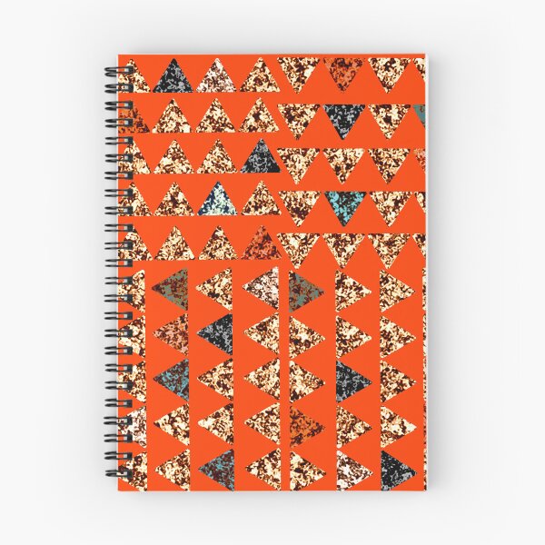 Item preview,  Marbled triangles on orange /red background  designed and sold by LynseysArtShop.