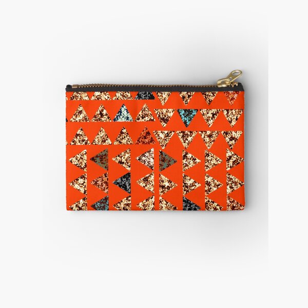 Item preview,  Marbled triangles on orange /red background  designed and sold by LynseysArtShop.