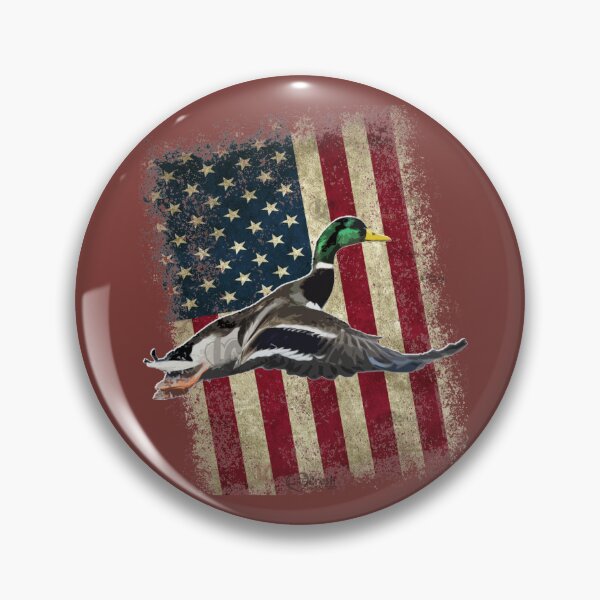 Item preview, Minimalist Patriotic Flying Mallard Design for Duck Hunters and Duck Hunting designed and sold by LifeCrush.