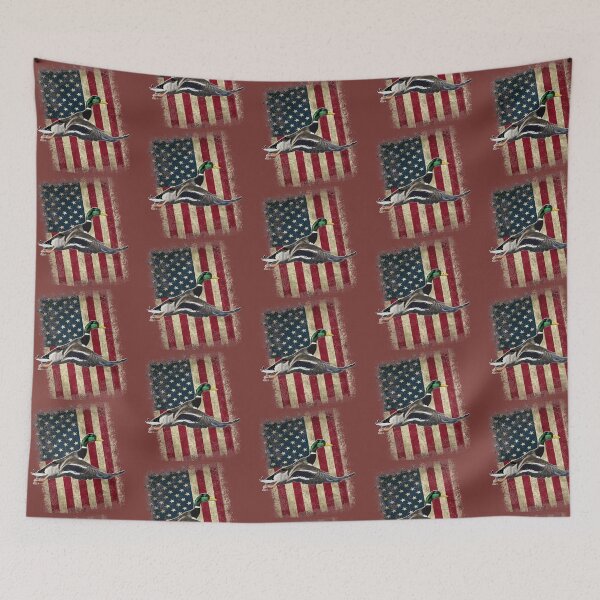 Item preview, Minimalist Patriotic Flying Mallard Design for Duck Hunters and Duck Hunting designed and sold by LifeCrush.