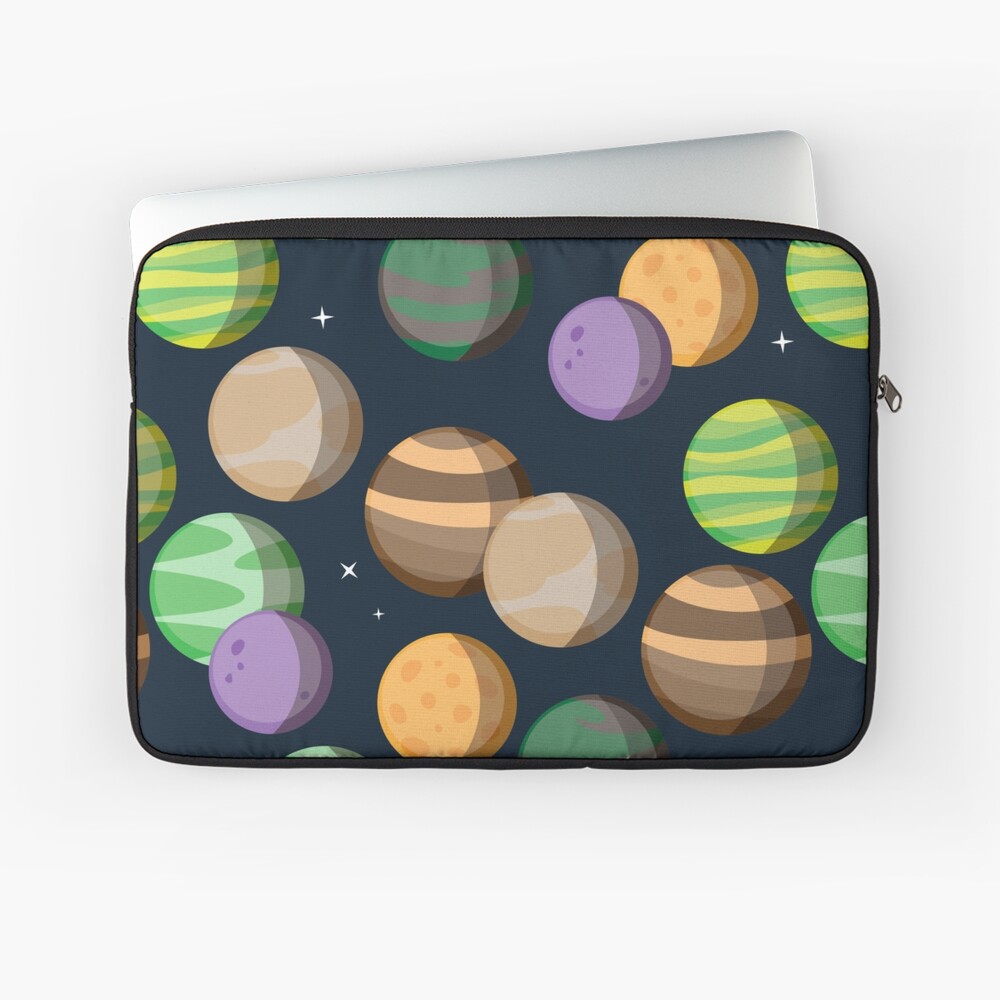 Siete Planetas. Patrón Funda para portátil