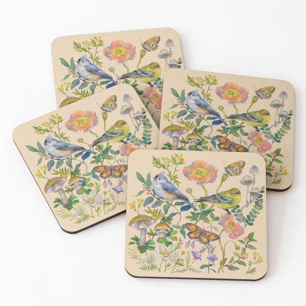 Item preview, Flower Birds Garden designed and sold by claramcallister.