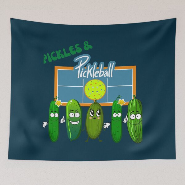Item preview, funny pickle playing pickleball             designed and sold by dianyagami.