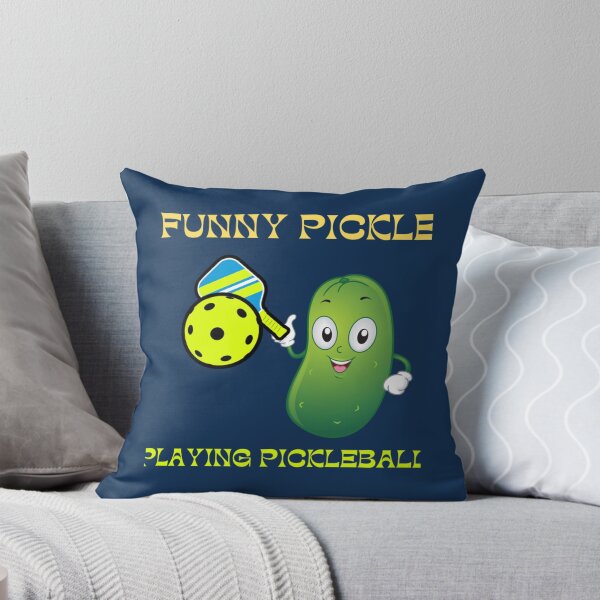 Item preview, funny pickle playing pickleball                designed and sold by dianyagami.