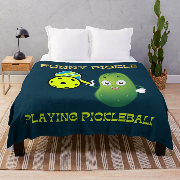 Item preview, funny pickle playing pickleball                designed and sold by dianyagami.