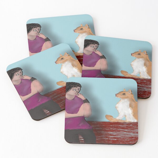 Item preview, Ginger Cat Having a Conversation with a Friend designed and sold by LisWilliams.