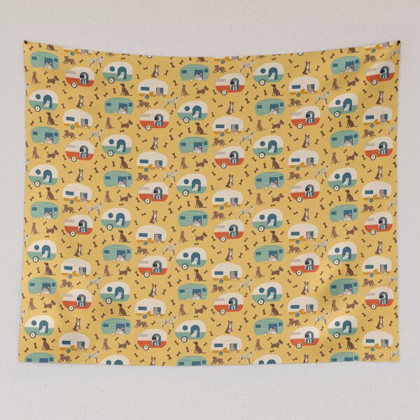 Item preview, Dog campers designed and sold by Papergrape.