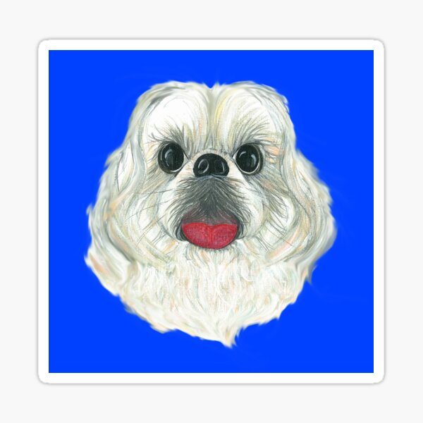 Shih-tzu puppy's dream Sticker