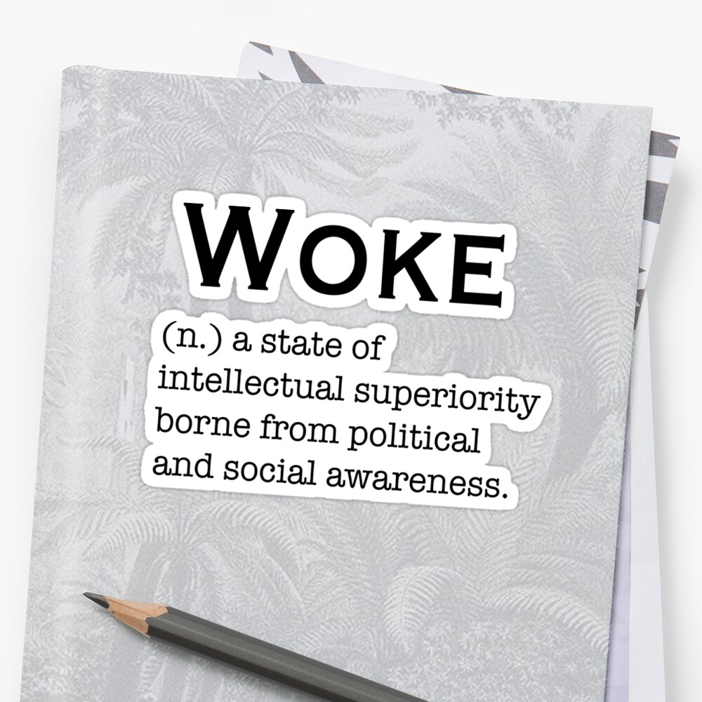 Woke Definition Stickers By Peggieprints Redbubble   Stf,small,600x600 C,0,0,1000,1000.u3 