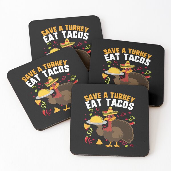 Item preview, Save A Turkey Eat Tacos Sombrero Mexican Thanksgiving designed and sold by QueenOfPrint.