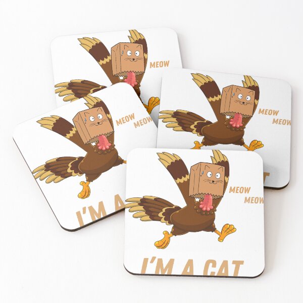 Item preview, Thanksgiving Cat Funny Fake Cat Meow Thanksgiving Turkey T-Shirt designed and sold by Sun  Of night.