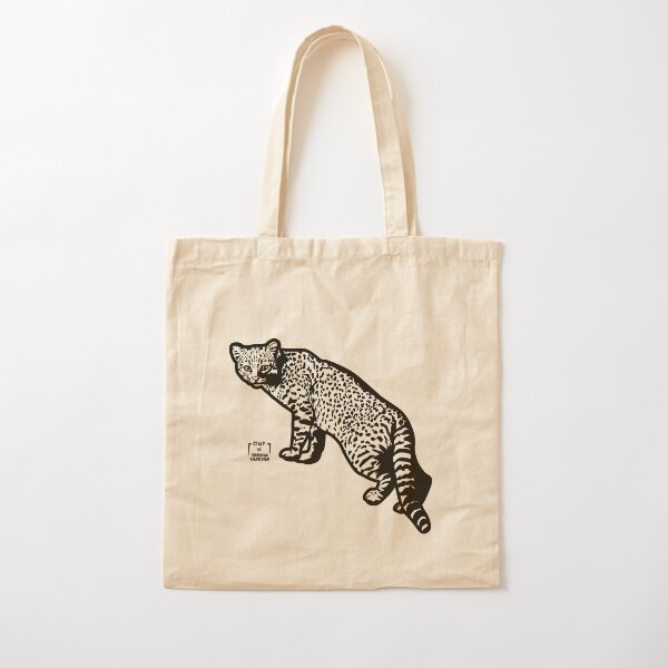 Mariano, Geoffroy’s cat, art by Brocha Silvestre Cotton Tote Bag
