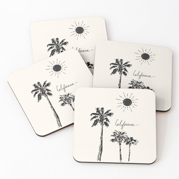 Item preview, california palm trees, minimalist boho vibes designed and sold by BohemiWANDERS.