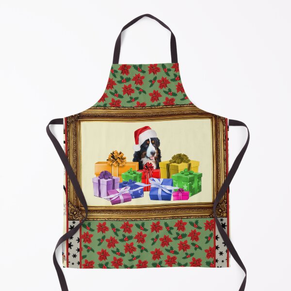 Item preview, Frame Bernese Mountain Dog Christmas Gifts - Christmas Passionate Flower pattern designed and sold by Move-Art.