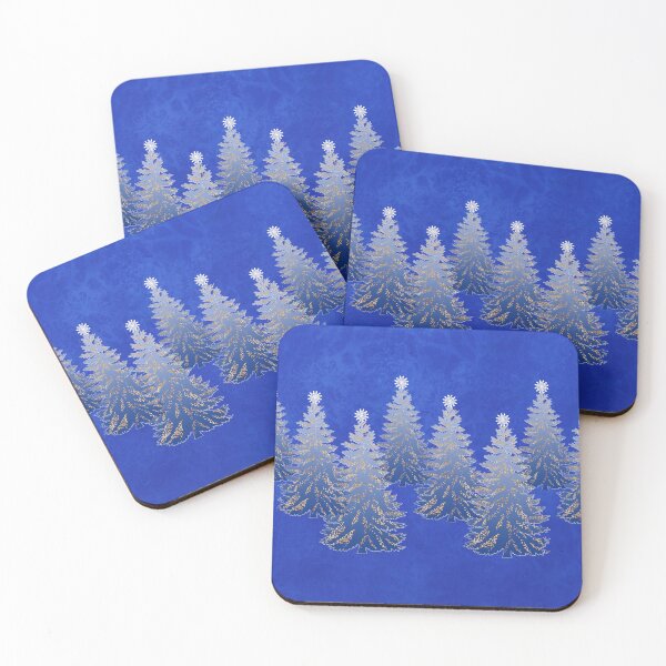 Item preview, Frosty Christmas Holiday Trees designed and sold by LaRoach Digital Arts.