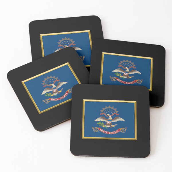 Item preview, NORTH DAKOTA Flag Gifts, Masks, Stickers & Products (GF)  designed and sold by mpodger.