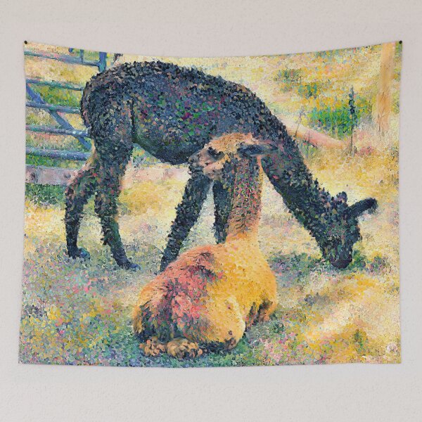 Item preview, Alpacas at the Lake District Wildlife Park, Bassenthwaite, Cumbria designed and sold by LymphomaLass.