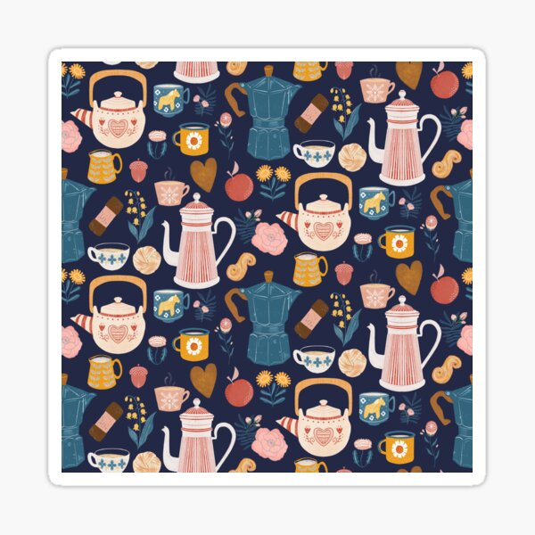 Item preview, Swedish coffee pattern  designed and sold by Papergrape.