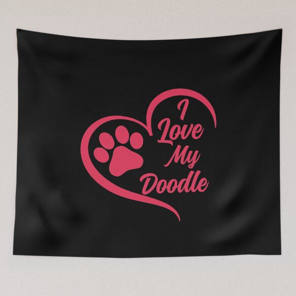 Item preview, I Love My Doodle, Golden Doodle Dog designed and sold by GreatWest.
